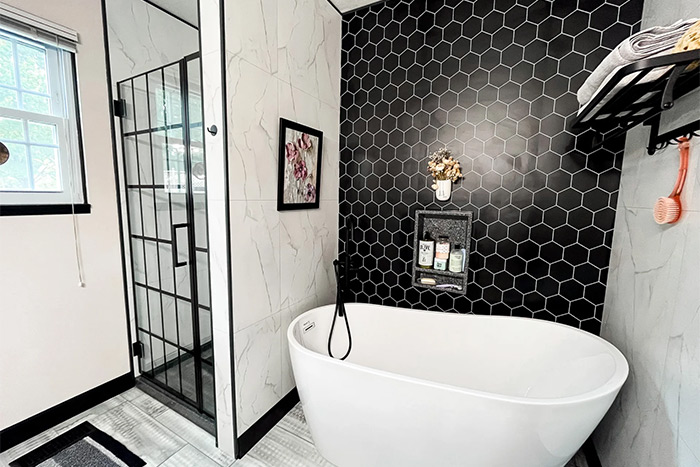Waterproof Laminate Bathroom and Shower Wall Panels from Bath Doctor
