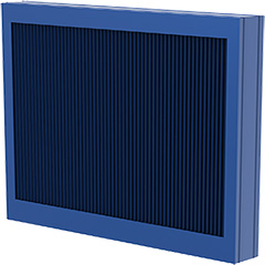 Wind-driven, rain resistant stationary louvers