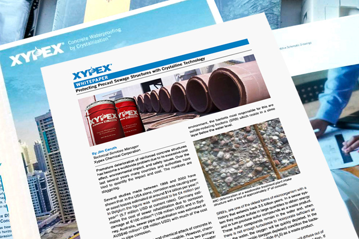 Xypex White Paper - Protecting Precast Sewage Structures with Crystalline Technology